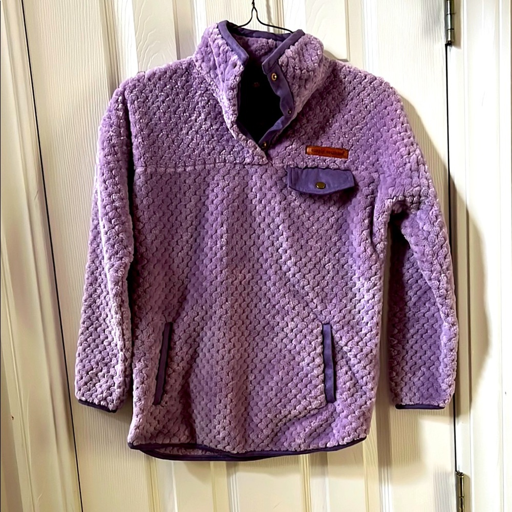 Purple Quilted Pullover